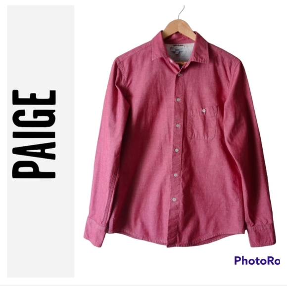 PAIGE Other - Paige Men's Button Down Long Sleeve Shirt. Size M